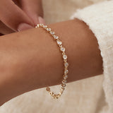 14k Bezel Setting Diamond Tennis Bracelet  Ferkos Fine Jewelry