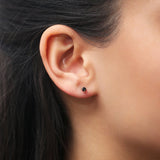 14K Gold Rose Cut Black Diamond Earrings  Ferkos Fine Jewelry