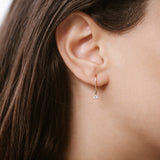 14k Lever Back Prong Setting Diamond Earrings  Ferkos Fine Jewelry