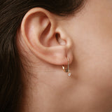 14k Lever Back Prong Setting Diamond Earrings  Ferkos Fine Jewelry