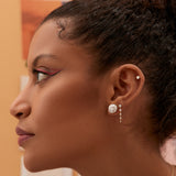 14k Dangling 4 Prong Diamond Drop Earrings  Ferkos Fine Jewelry