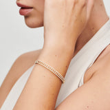 14K Baguette & Round Diamond Bangle Bracelet  Ferkos Fine Jewelry