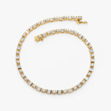 14k Baguette & Round Natural Diamond Tennis Bracelet  Ferkos Fine Jewelry
