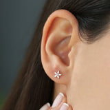 14k Marquise Diamond Floral Studs  Ferkos Fine Jewelry