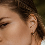 14k Prong Setting Diamond Hoop Earrings  Ferkos Fine Jewelry
