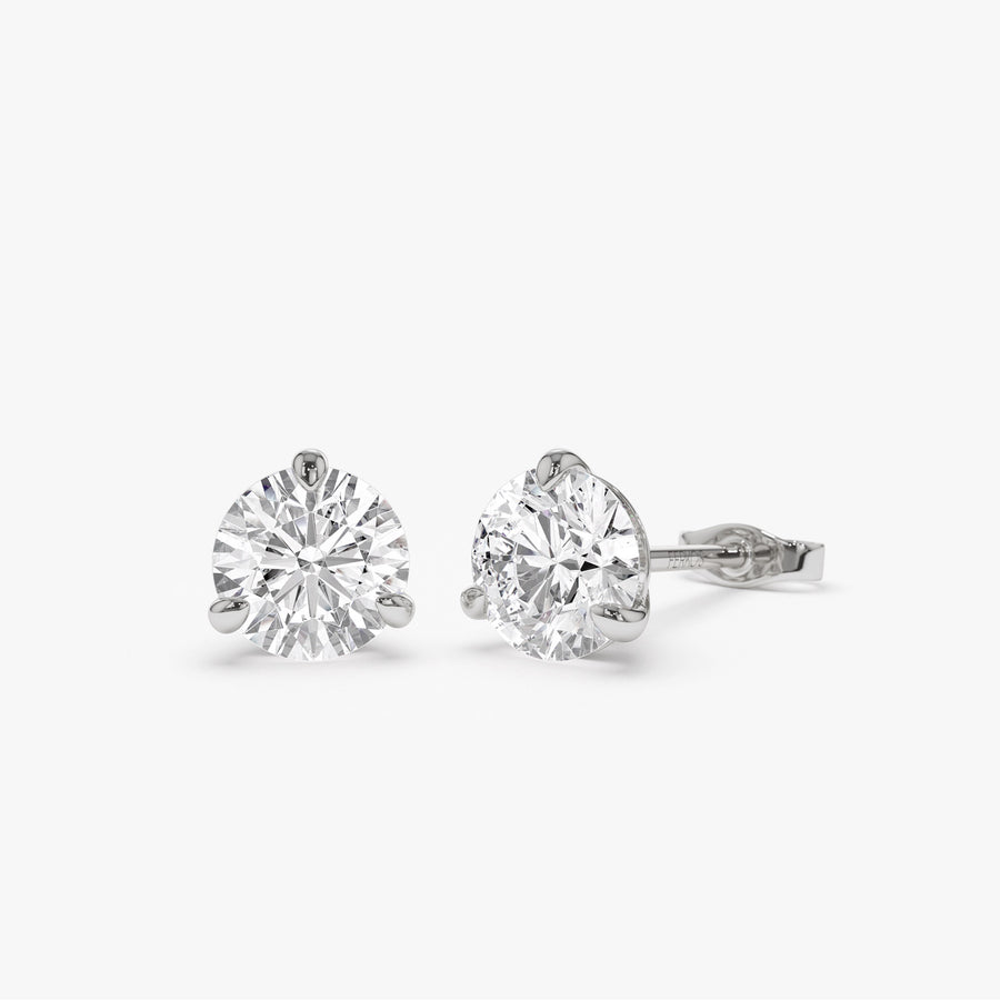 Lab Grown Diamond Earrings Ethical Elegance FERKOS FJ