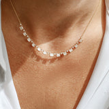 14k Solid Gold Illusion Setting Baguette Diamond Statement Necklace  Ferkos Fine Jewelry