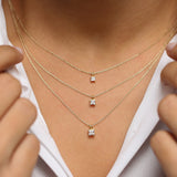 14k Princess-Cut Diamond Solitaire Pendant  Ferkos Fine Jewelry