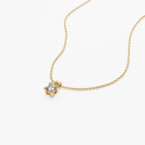 14k Princess-Cut Diamond Solitaire Pendant  Ferkos Fine Jewelry