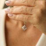 14K Baguette Diamond Cluster Pendant  Ferkos Fine Jewelry