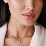 Baguette Diamond Star of David Necklace in 14K  Ferkos Fine Jewelry