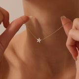 14k Marquise Shaped Diamond Flower Design Necklace  Ferkos Fine Jewelry