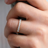 14K Gold Stackable Vertical Baguette Diamond Ring  Ferkos Fine Jewelry