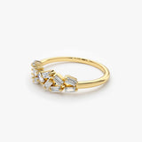 14K Stackable Baguette Diamond Cluster Ring  Ferkos Fine Jewelry