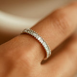 14K Prong Setting Full Eternity Baguette Diamond Ring  Ferkos Fine Jewelry