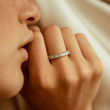 14K Prong Setting Full Eternity Baguette Diamond Ring  Ferkos Fine Jewelry
