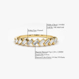 14K Slanted Channel Set Baguette Diamond Ring  Ferkos Fine Jewelry