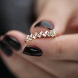 14K Zig Zag Baguette Diamond Ring  Ferkos Fine Jewelry