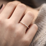 14K Shared Prong Half Eternity Baguette Diamond Ring  Ferkos Fine Jewelry