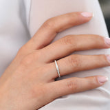 14k Channel Setting Princess Cut Half Eternity Diamond Ring  Ferkos Fine Jewelry