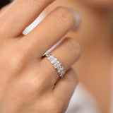 14K Graduating Baguette Diamond Anniversary Ring  Ferkos Fine Jewelry