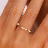 14k Stackable Marquise Diamond Eternity Ring  Ferkos Fine Jewelry