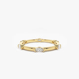 14k Stackable Marquise Diamond Eternity Ring 14K Gold Ferkos Fine Jewelry