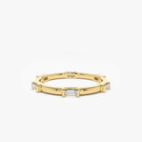 14k Stackable Baguette Diamond Eternity Ring 14K Gold Ferkos Fine Jewelry