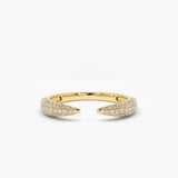 14k Diamond Claw Ring 14K Gold Ferkos Fine Jewelry