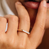14k Unique Baguette Stackable Ring  Ferkos Fine Jewelry