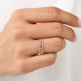14K Unique Baguette Diamond Wedding Ring  Ferkos Fine Jewelry