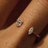 14K Gold Diamond Baguette Cuff Ring  Ferkos Fine Jewelry