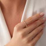 14k Baguette and Round Diamond Full Eternity Ring  Ferkos Fine Jewelry