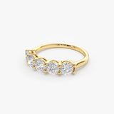 14k Five Stone 1ctw Wire Basket Diamond Ring  Ferkos Fine Jewelry
