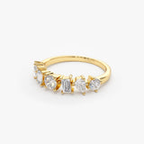 14k Mixed Cut Diamond Anniversary Ring  Ferkos Fine Jewelry