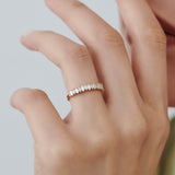 14k Marquise & Baguette Diamond Wedding Ring  Ferkos Fine Jewelry