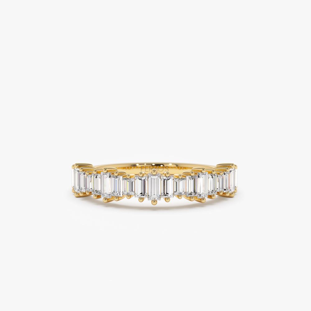 14k Gold Graduating Baguette Diamond Ring 14K Gold Ferkos Fine Jewelry