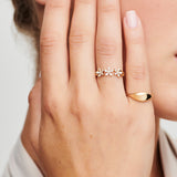 14k Marquise Diamond Multi-Flower Ring  Ferkos Fine Jewelry