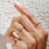Illusion Set Pear Shape Engagement Ring in 14k  Ferkos Fine Jewelry