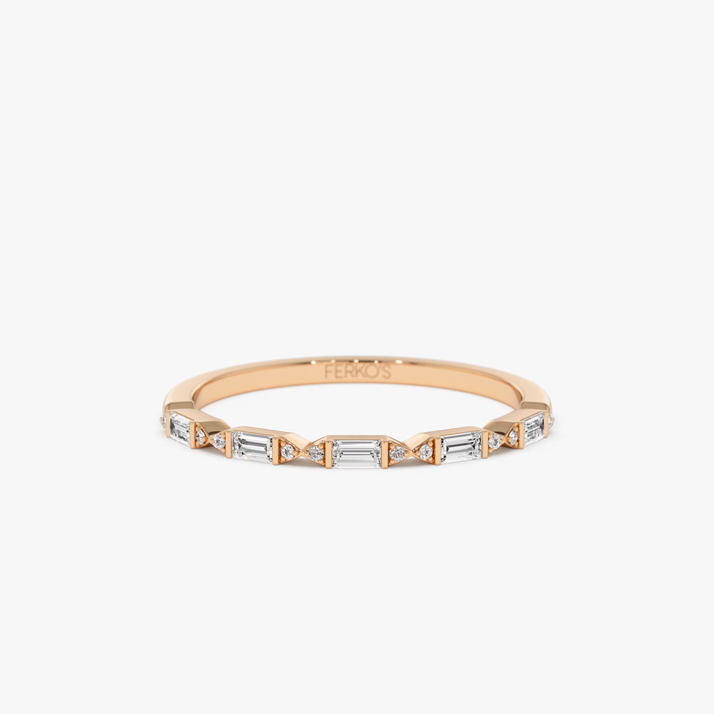 Baguette Diamond Dainty Stacking Ring – RW Fine Jewelry