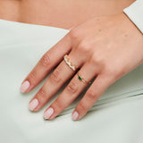14k Tapered Baguette Diamond Flush Ring  Ferkos Fine Jewelry
