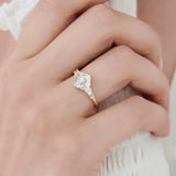14k Art Deco Inspired Baguette Diamond Ring  Ferkos Fine Jewelry