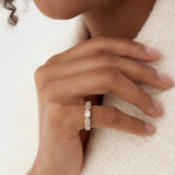 14k Baguette and Round Diamond Anniversary Ring  Ferkos Fine Jewelry