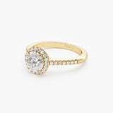 1.25 ctw 14K Halo Setting Round Brilliant Lab Grown Diamond Engagement Ring - Aria  Ferkos Fine Jewelry
