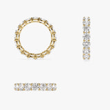 3.25 ctw 14k Prong Setting Full Eternity Round Lab Grown Diamond Ring - Luna  Ferkos Fine Jewelry