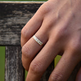 14K Gold Horizontal Baguette Diamond Ring  Ferkos Fine Jewelry