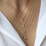 14K 0.20-0.50 ctw Bezel Set Diamond Solitaire Necklace  Ferkos Fine Jewelry