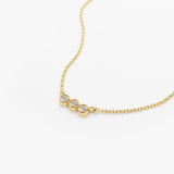 14k Bezel Set Diamond Necklace  Ferkos Fine Jewelry