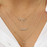14k Diamond Bar Necklace  Ferkos Fine Jewelry