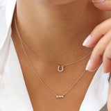 14K Mini Diamond Horseshoe Necklace  Ferkos Fine Jewelry
